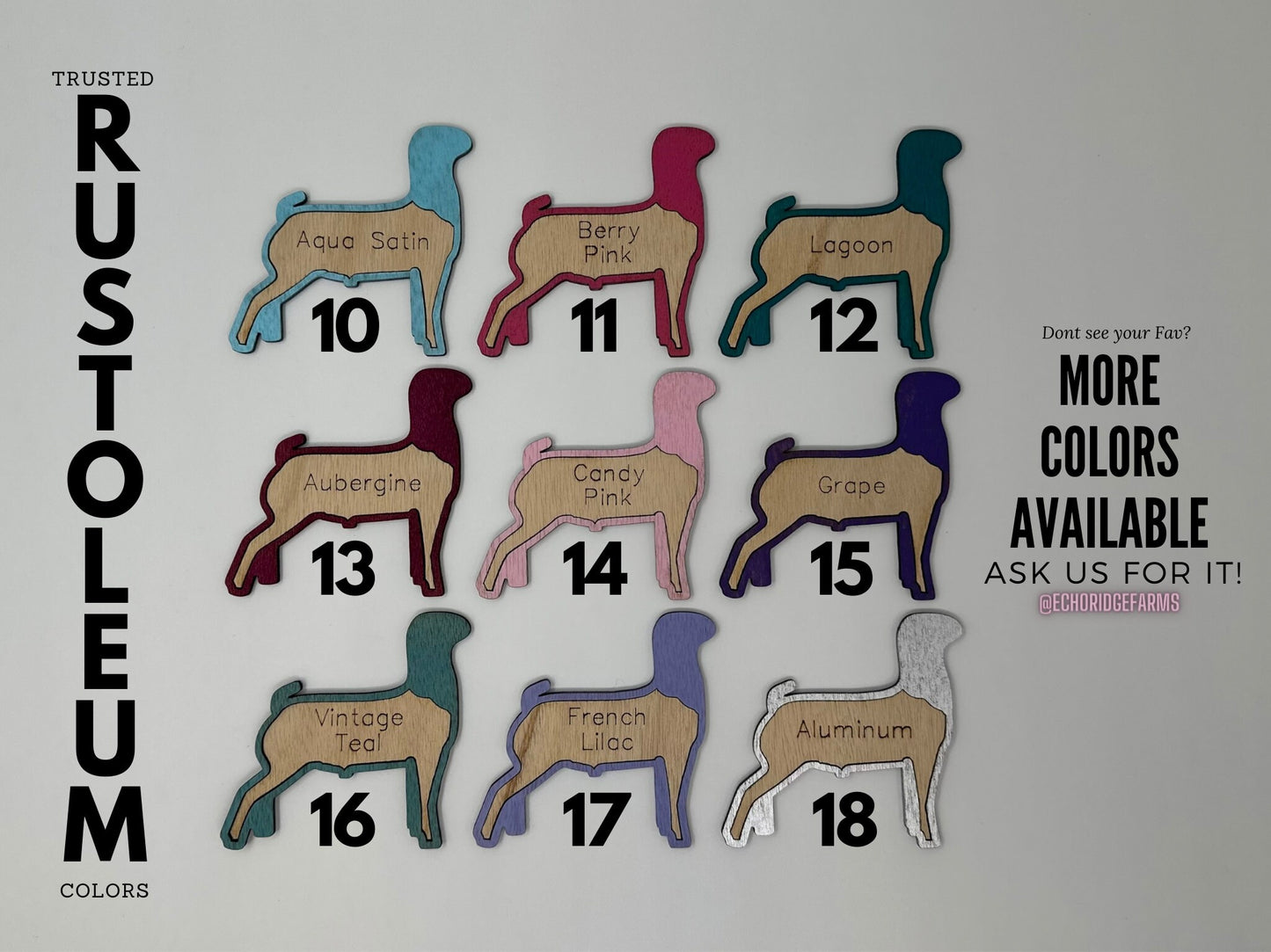 Farm Animal Name Tag for stall any state, cage or pen 4-H livestock shows or Home Farm. Goat, Pig, Horse Hog Cattle Cow Swine Lamb Fair