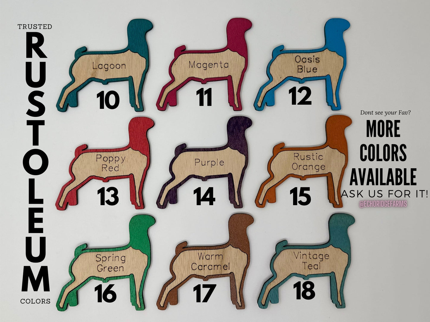 Customizable Boer Goat Stall tag or name plate label for market fairs and livestock shows