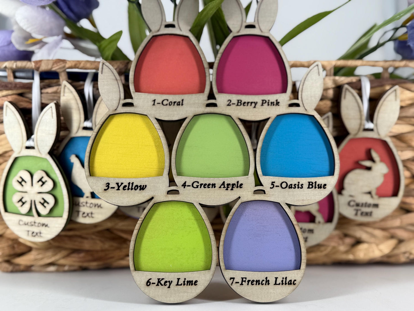Farm Easter Egg basket tags for easter baskets or thank you baskets or for buyer gifts. all livestock animals and market animals available