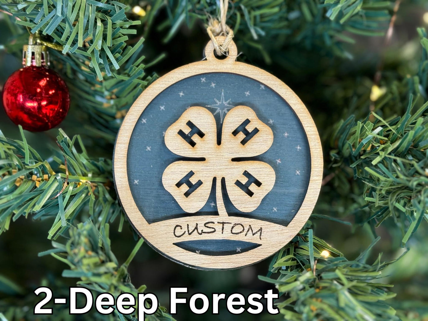 4-H Ornaments for Christmas, Thank you gift, Buyers Gift idea or 4H Club, livestock, animal, farm, rustic, wooden