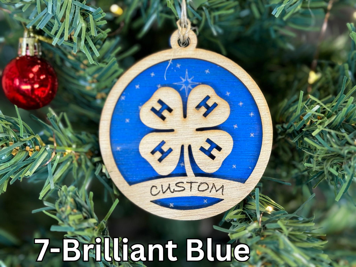4-H Ornaments for Christmas, Thank you gift, Buyers Gift idea or 4H Club, livestock, animal, farm, rustic, wooden