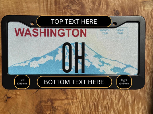 Livestock show award license plate cover for farm animal lovers and unique show awards