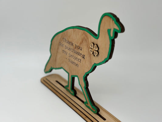 Turkey Handcrafted Wooden Buyers Thank You Gift Sponsor Gift for Auctions Perfect County Fair Junior Livestock Show Award Trophy 4H